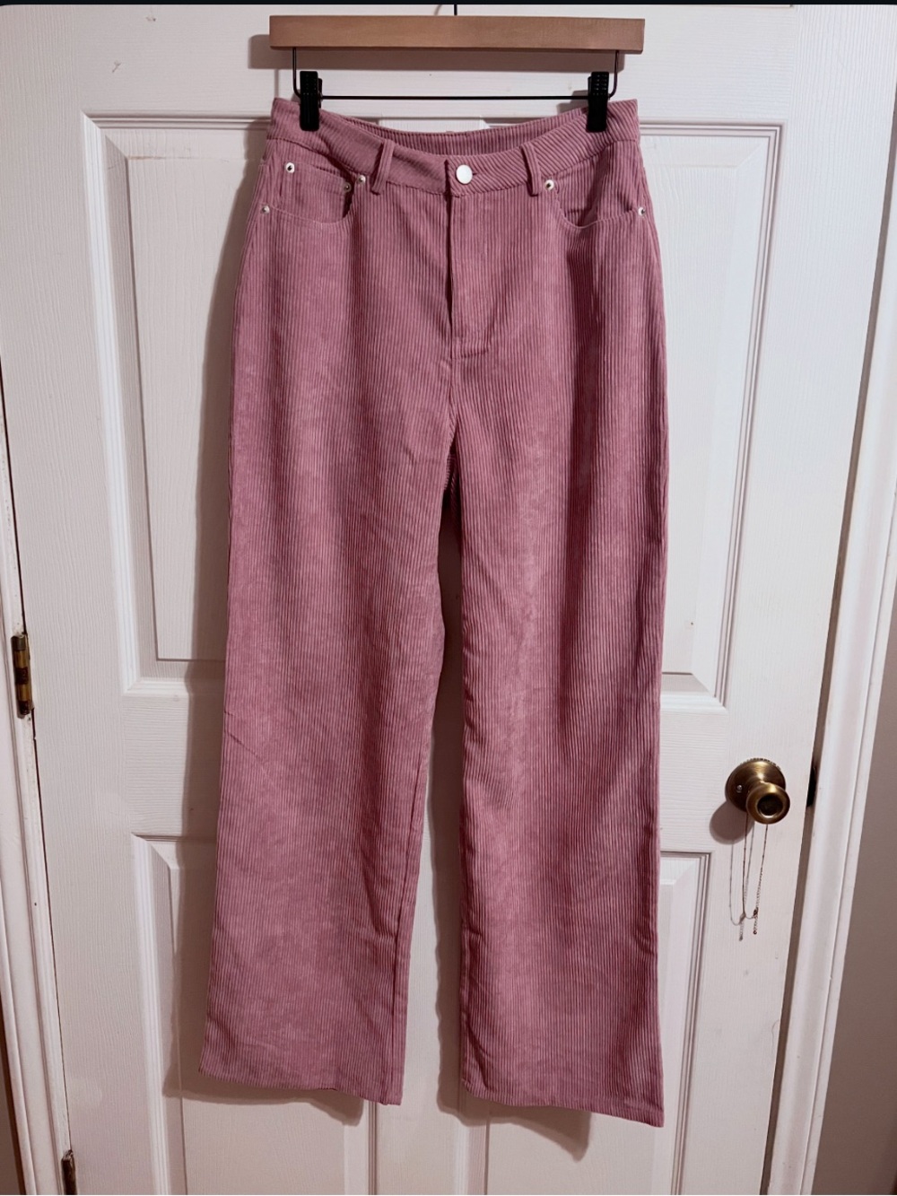Le Lis | NWT! Wide-Leg Corduroy Jeans in Mauve Pink - Sz Medium